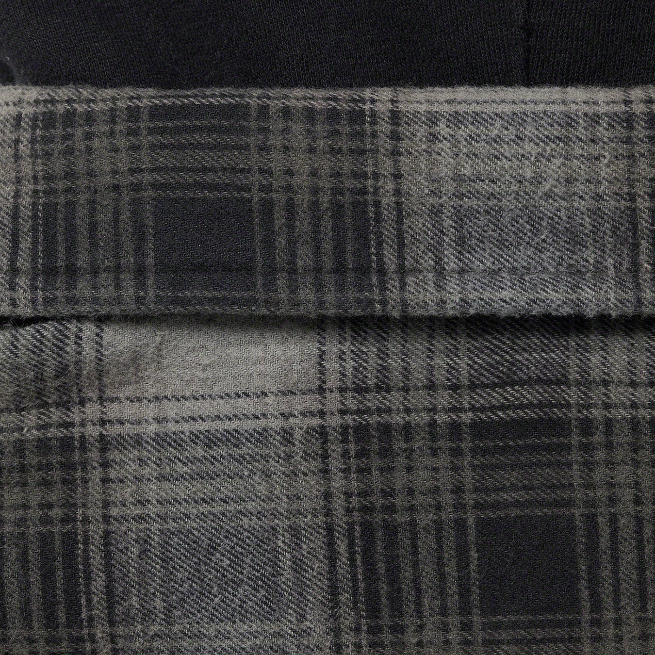 Hooded Flannel Zip Up Shirt view 2